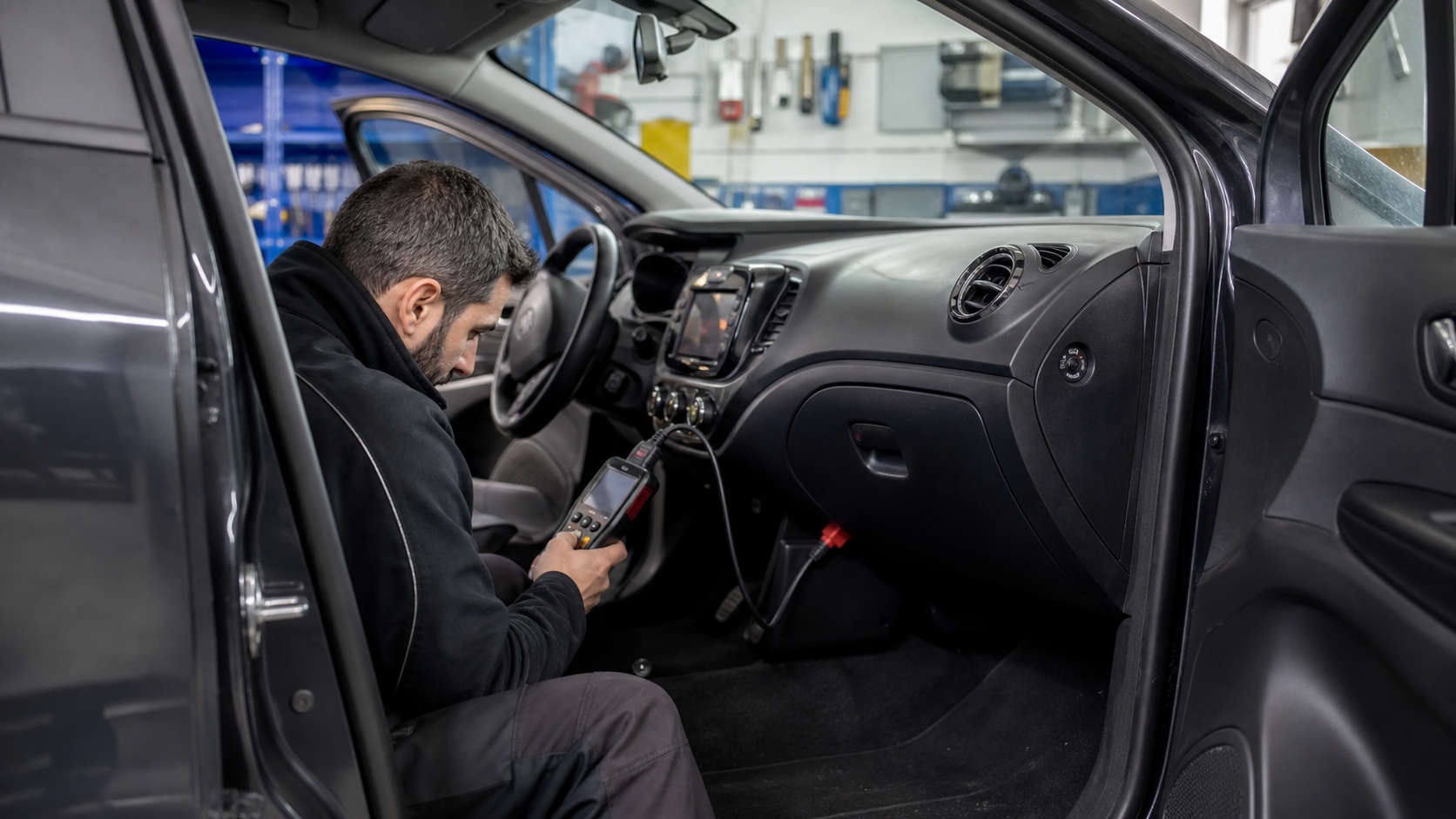 Diagnostica auto con spia motore accesa
